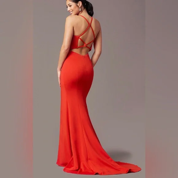 sachin and babi light blue dress 25+ Stunning Red Homecoming Dresses main image 1